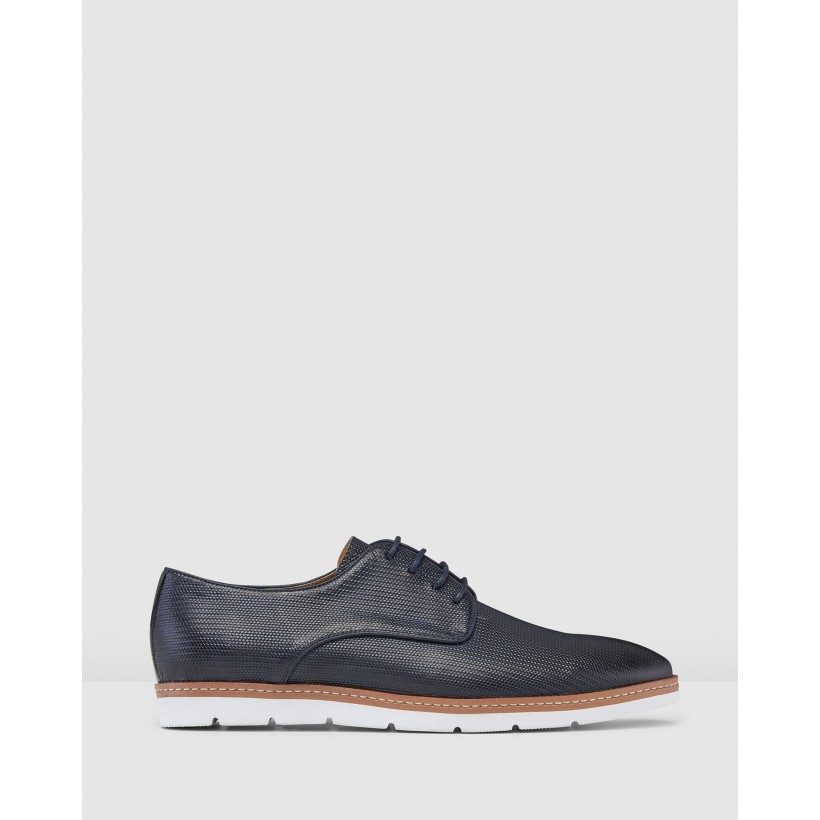 Blaire Lace Ups Navy by Aquila