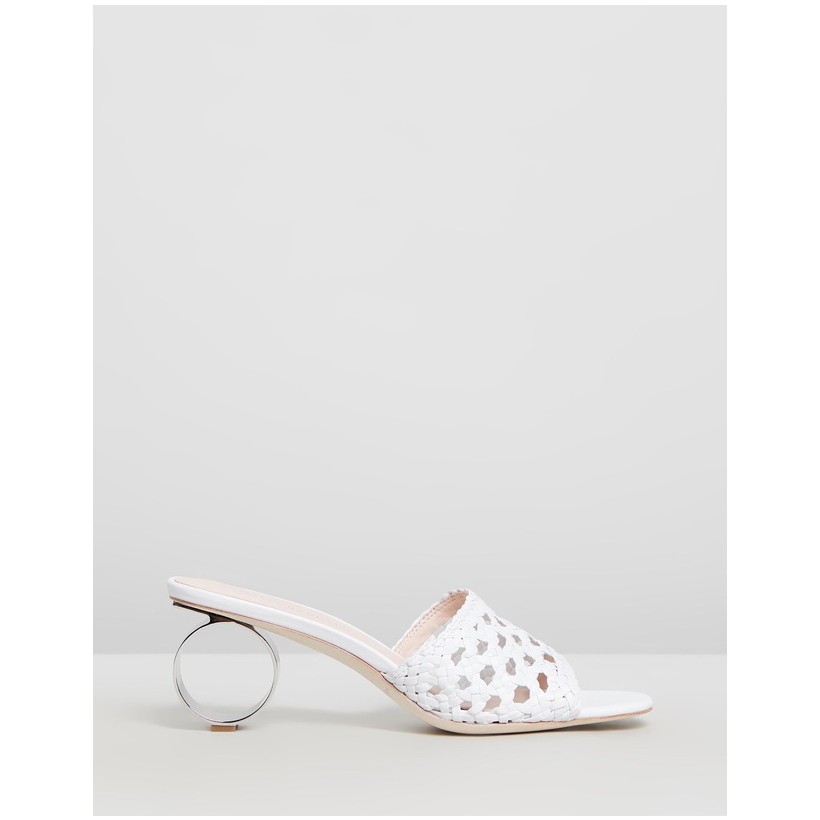 Brette Woven Sandals Optic White by Loeffler Randall