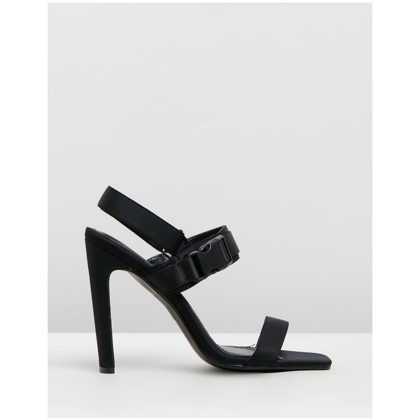 Buckle Illusion Heels Black by Missguided