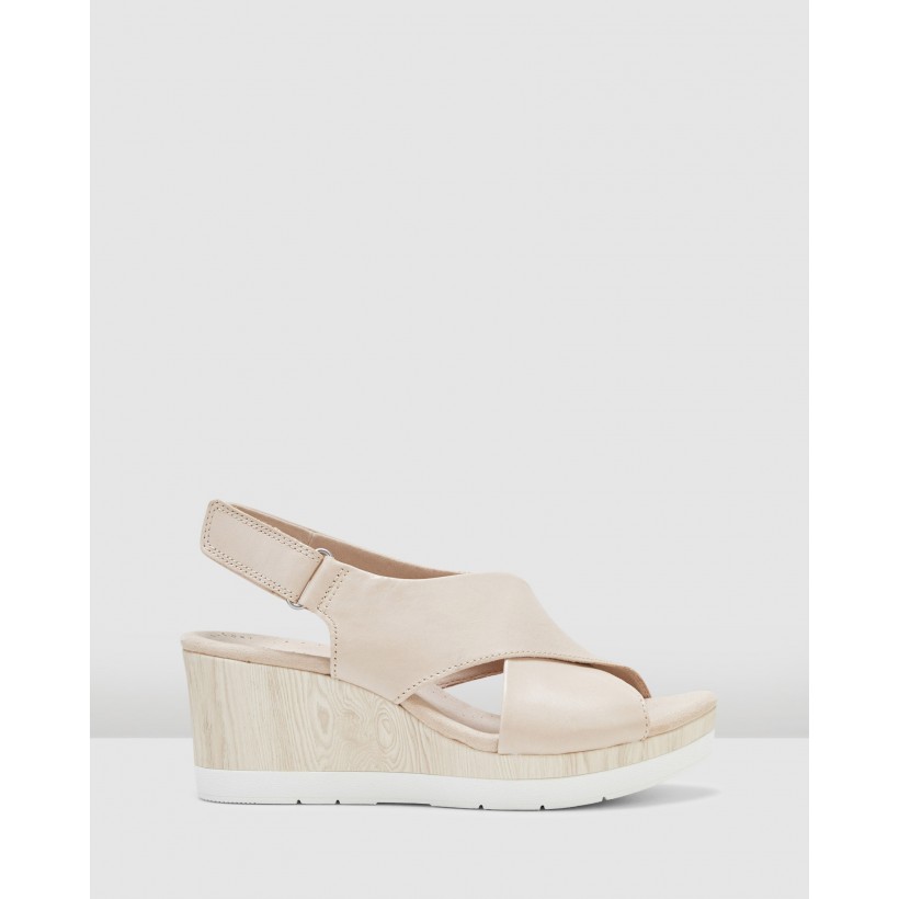 Cammy Pearl Nude Leather by Clarks