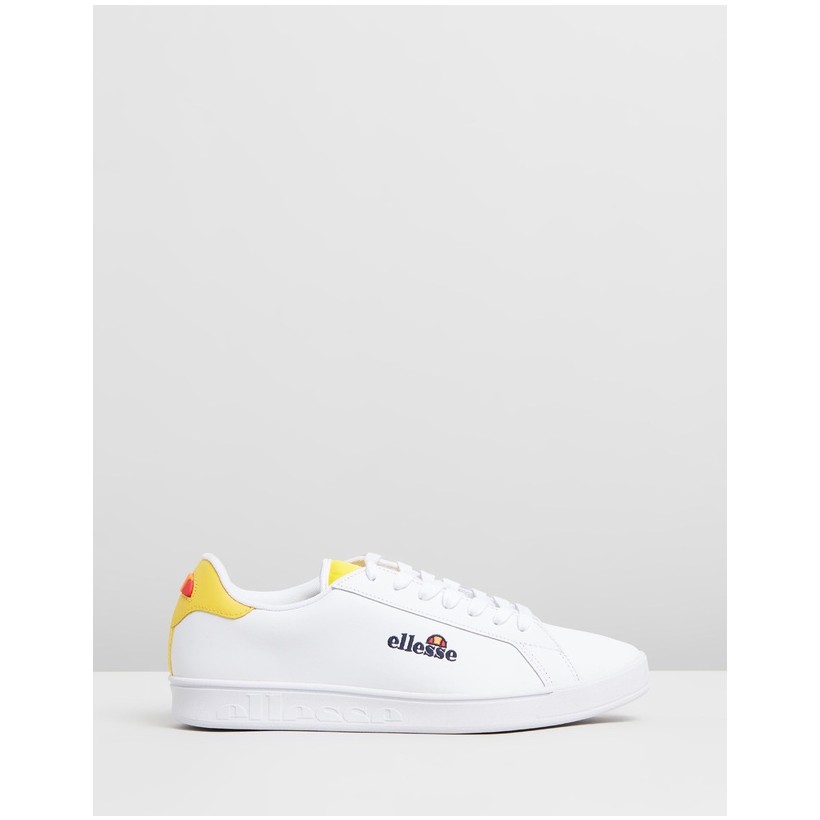 Campo Sneakers White & Cyber Yellow by Ellesse