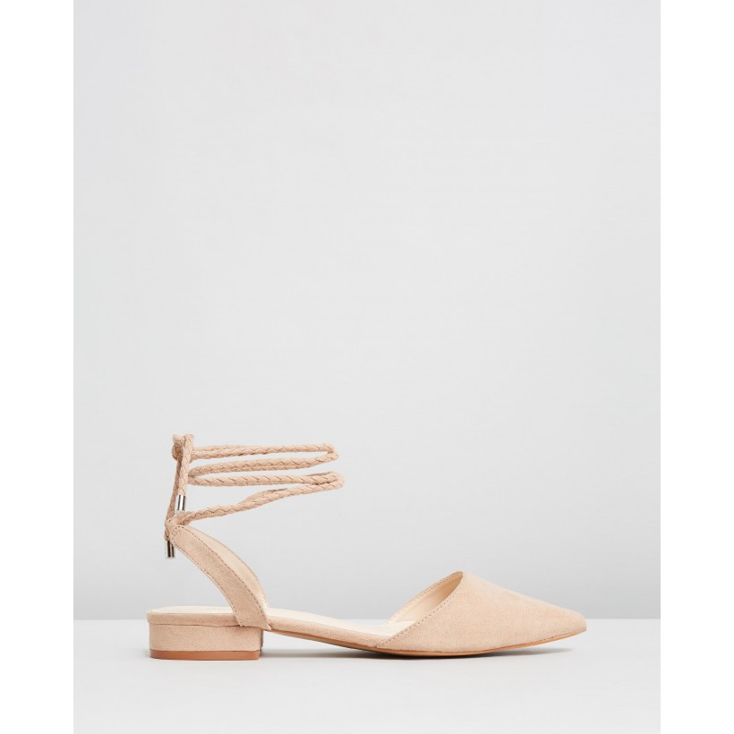Canan Flats Nude Microsuede by Spurr