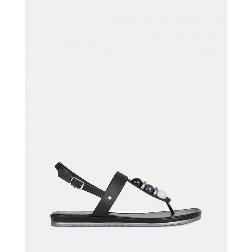 Canberra Sandals Nero by S By Sempre Di
