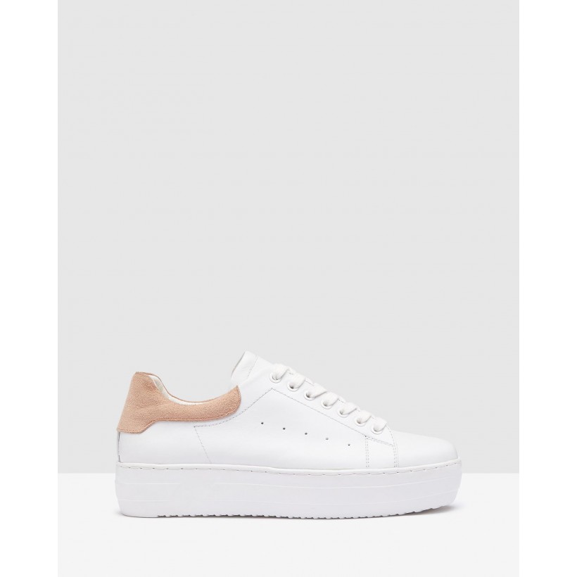 Cara Sneakers White/Blush by Oxford