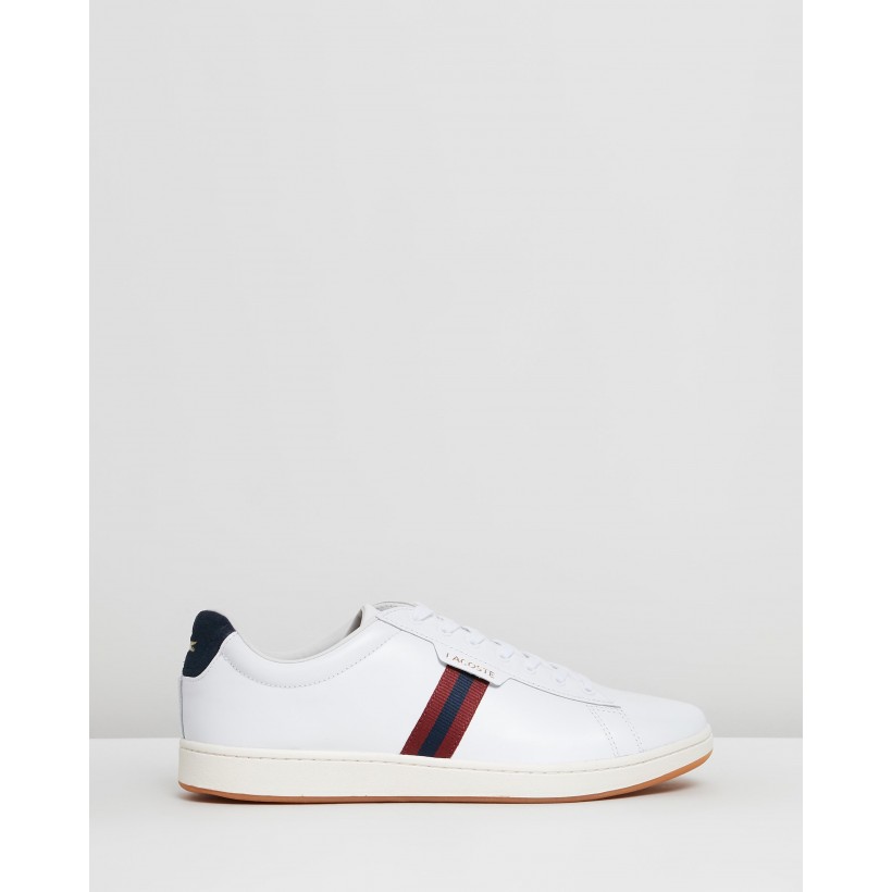 Carnaby Evo - Men's White, Navy & Red by Lacoste