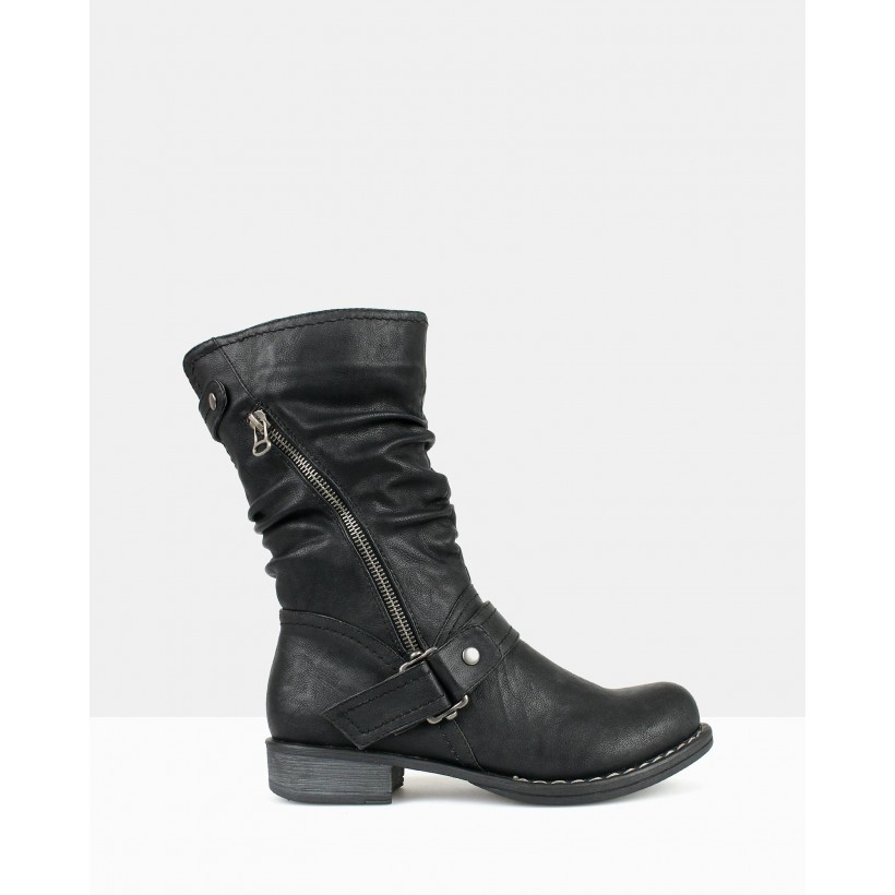 Carnage Military Boots Black by Betts