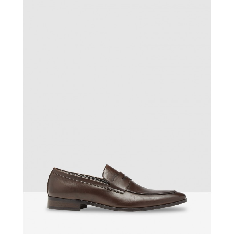 Cary Leather Shoes Chocolate by Oxford