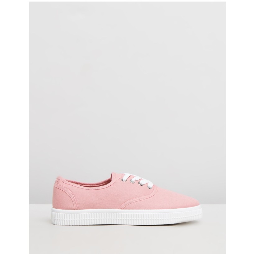 Casey Creeper Plimsoll Shoes Rose Dawn by Rubi