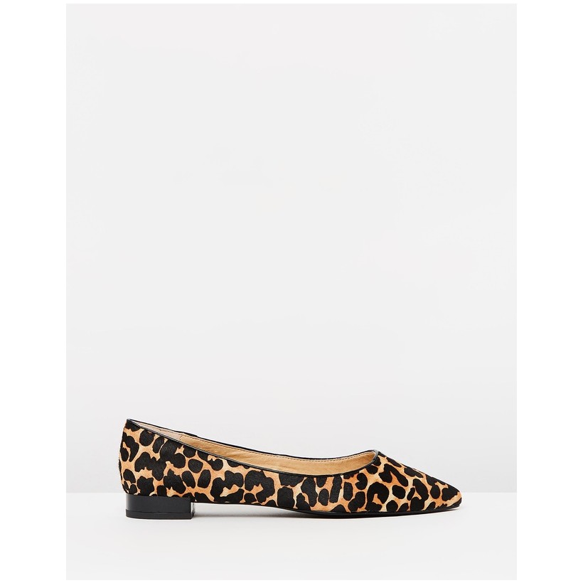 Cassia Leather Flats Leopard by Atmos&Here