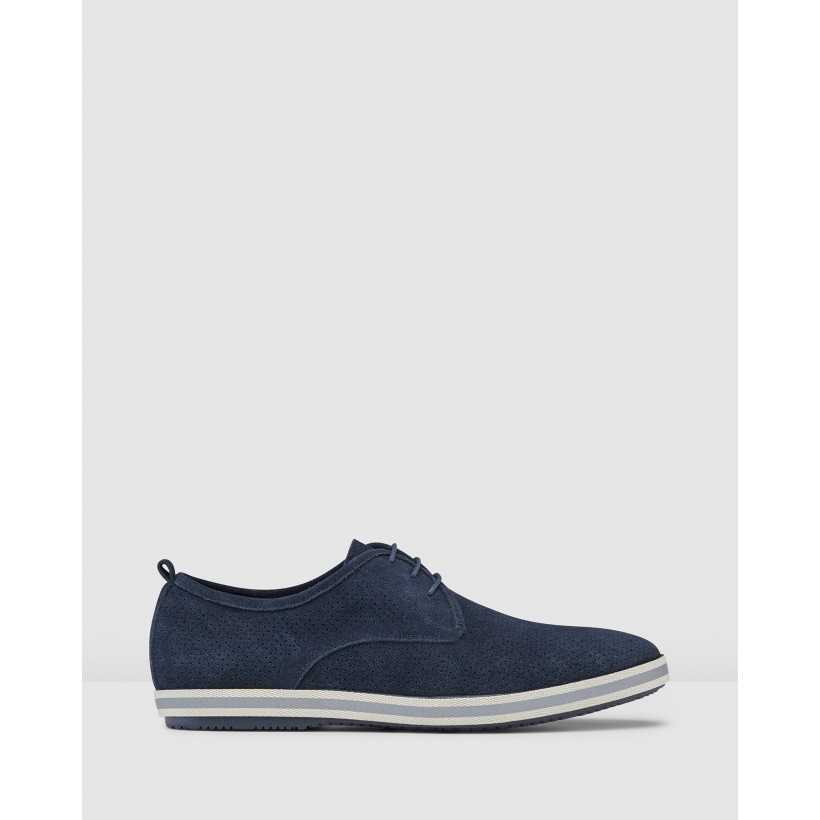 Chaz Derby Shoes Navy by Aq By Aquila