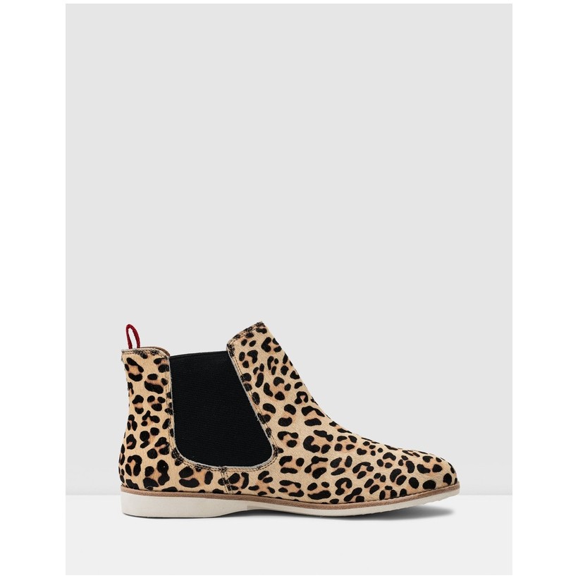 Chelsea Boots Camel Leopard by Rollie