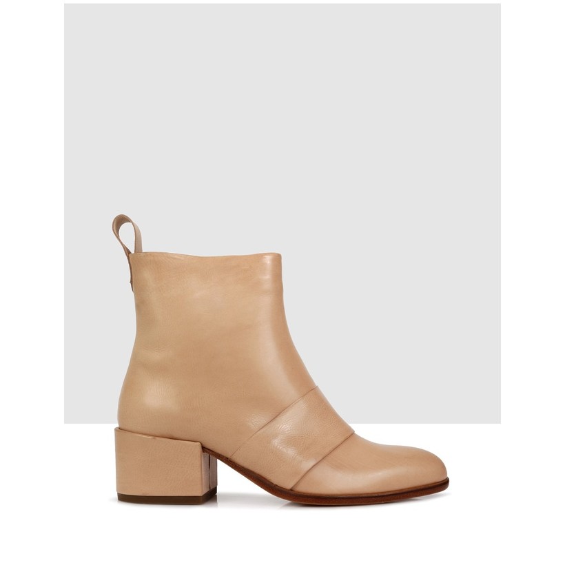 Chester Ankle Boots Naturale by Beau Coops