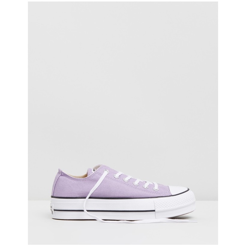 Chuck Taylor All Star Lift - Women's Washed Lilac, Black & White by Converse