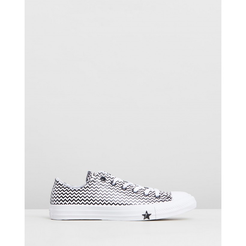 Chuck Taylor All Star Mission-V Low Top Sneakers White & Converse Black by Converse