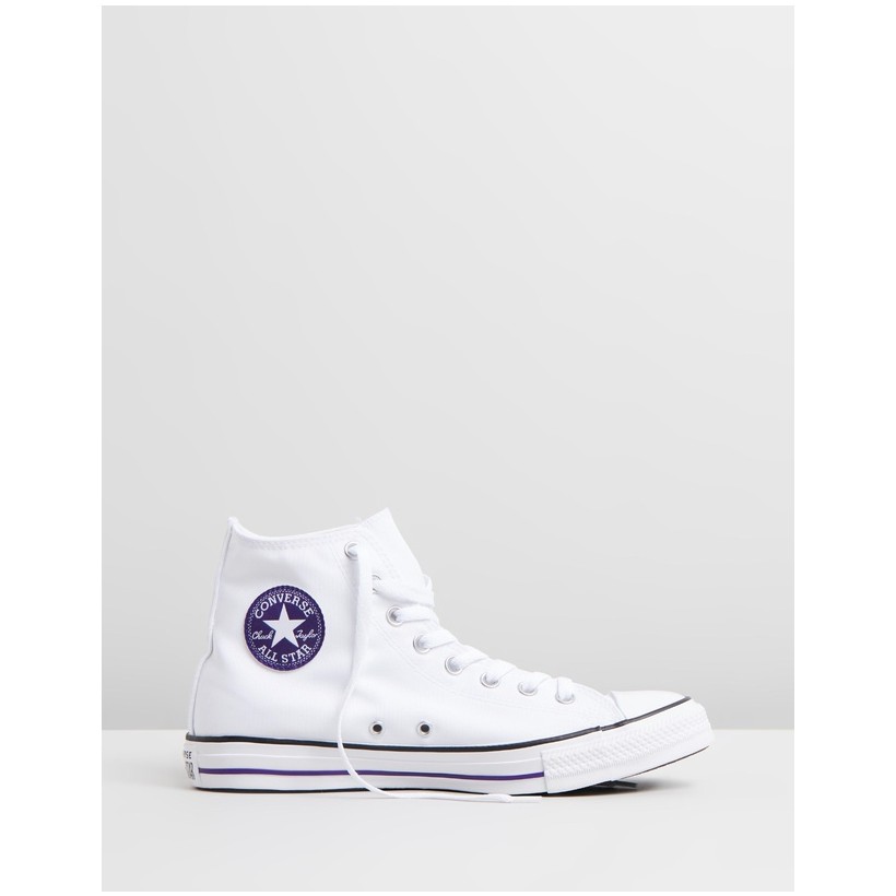 Chuck Taylor All Star Summer Sport High Top - Unisex White & Court Purple by Converse