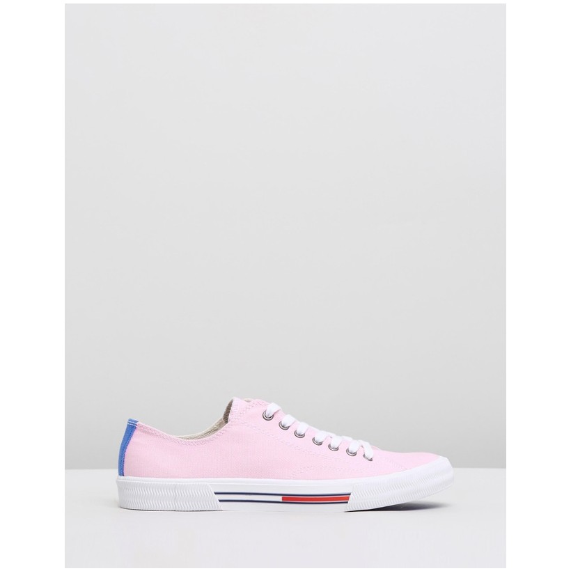 Classic Tommy Jeans Sneakers - Women's Pink Mist by Tommy Hilfiger