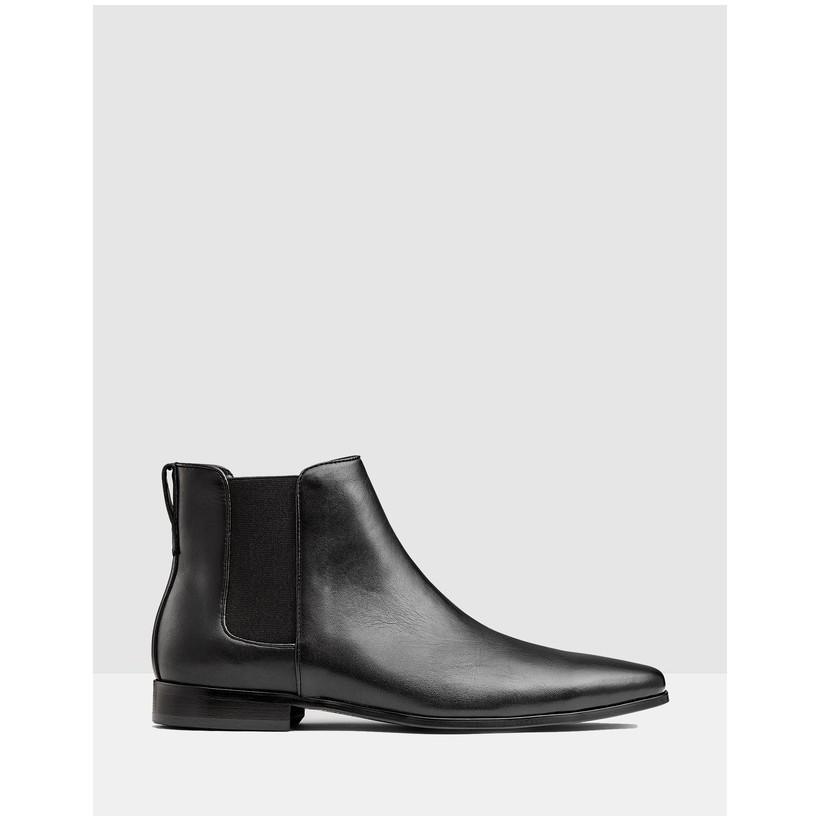 Collman Boots Black by Aq By Aquila