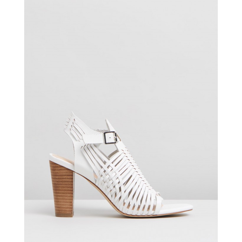 Cordella Heels White Smooth by Spurr