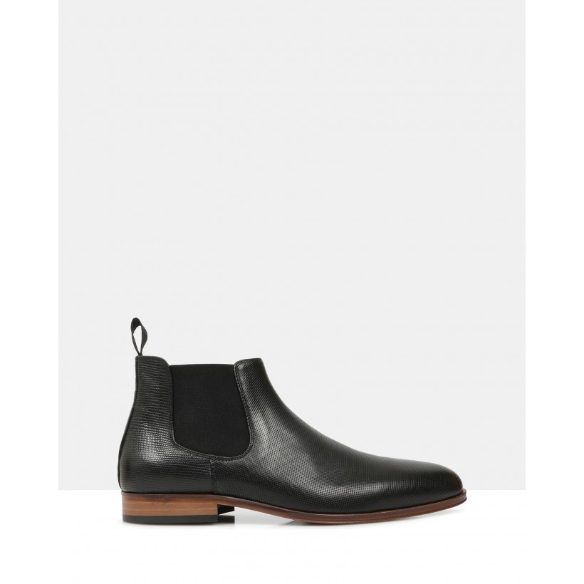 Crawford Ankle Boots Black by Brando