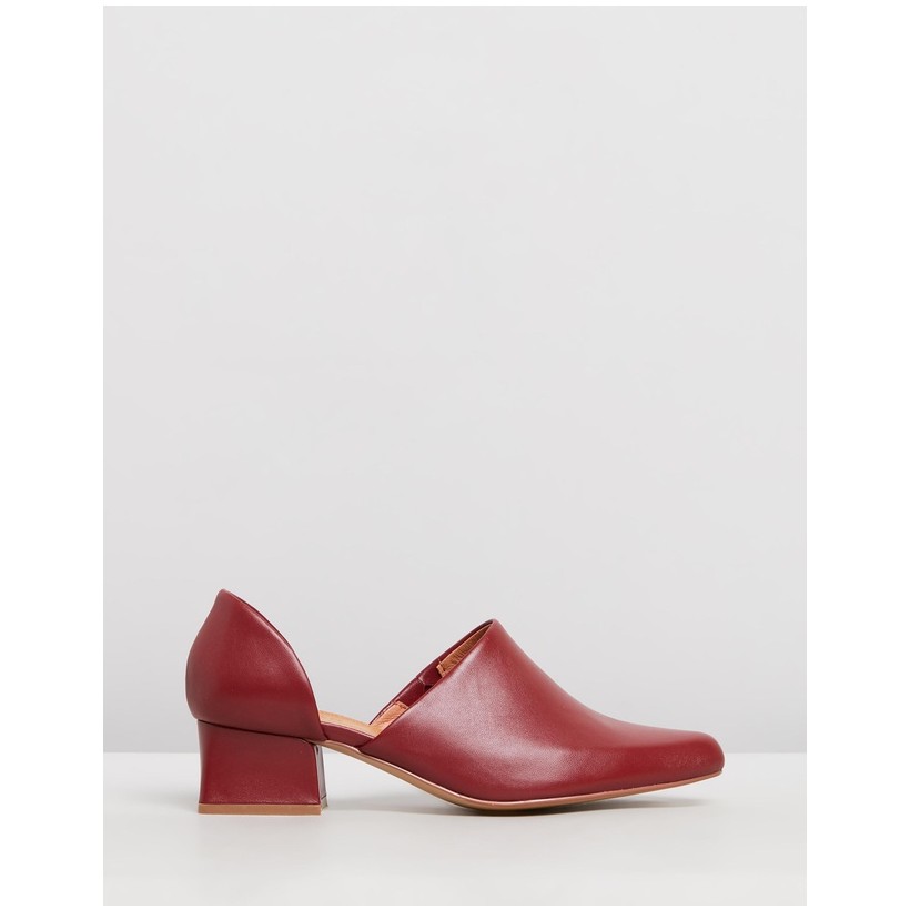 Cutout Loafers Aubergine by Jaggar The Label