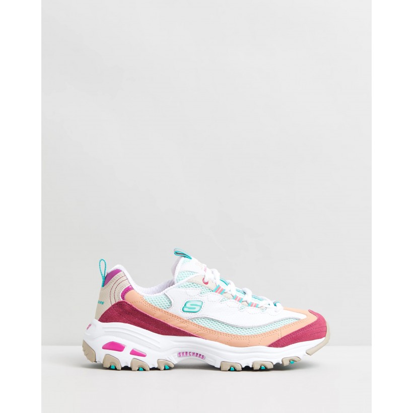 D'Lites - Second Chance White & Multi by Skechers