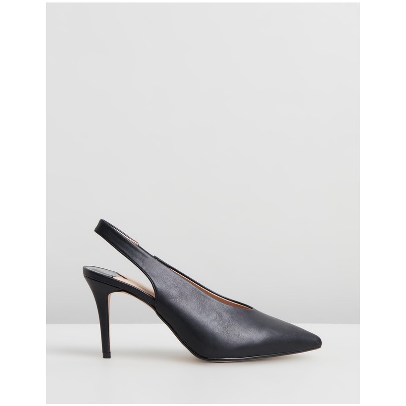 Daisy Wide Fit Slingback Courts Black by Dorothy Perkins