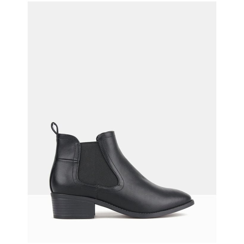 Damn Chelsea Boots Black PU by Betts