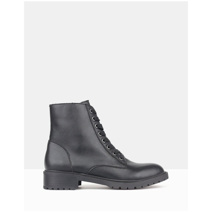 Dancer Combat Boots Black by Betts