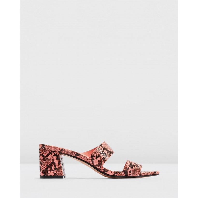 Darla Strap Mules Pink by Topshop