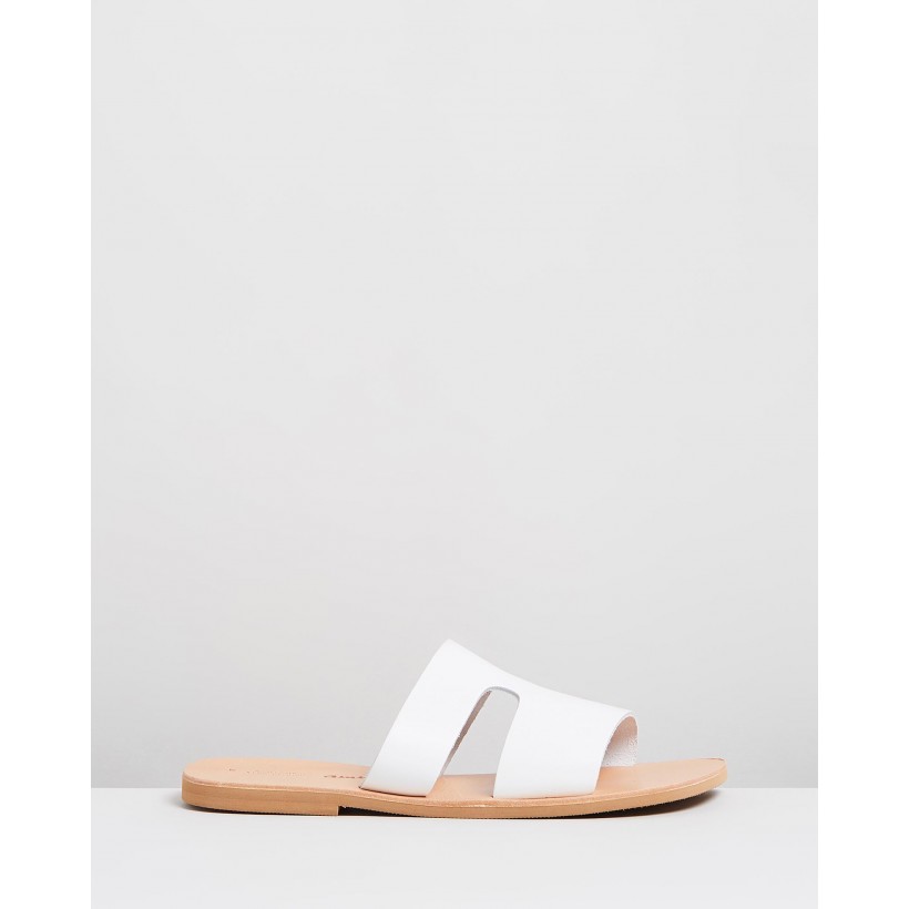 Delphi Sandals White by Ammos