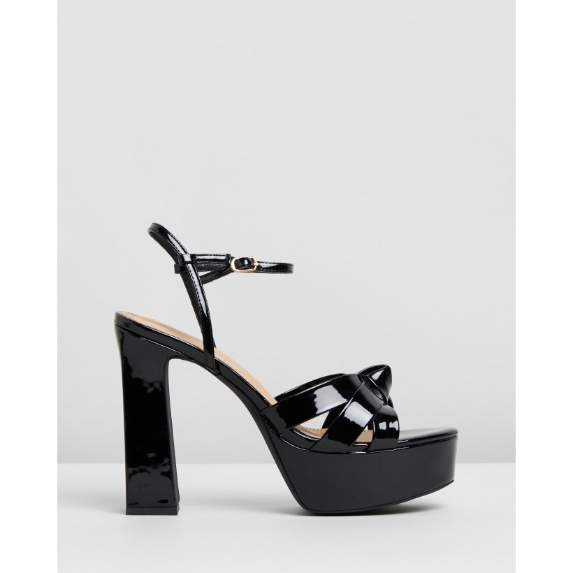 Diana Heels Black Patent by Spurr