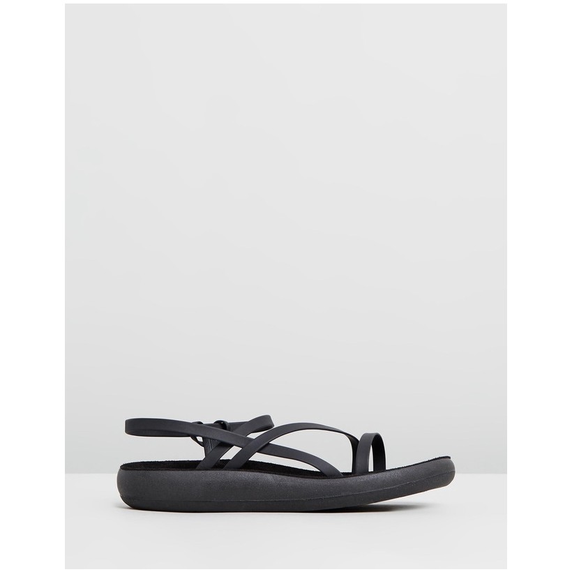Dimitra Comfort Black by Ancient Greek Sandals