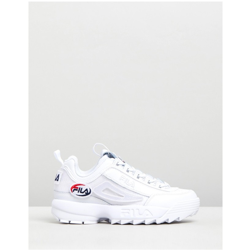 Disruptor II Patches White by Fila