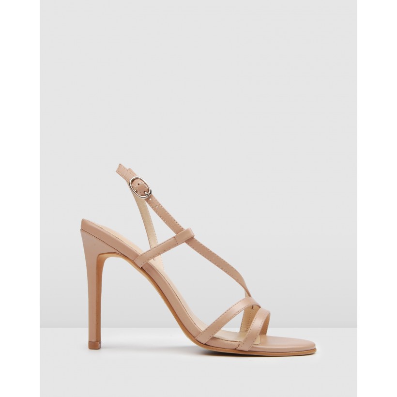 Donna High Heels Blush Leather by Jo Mercer