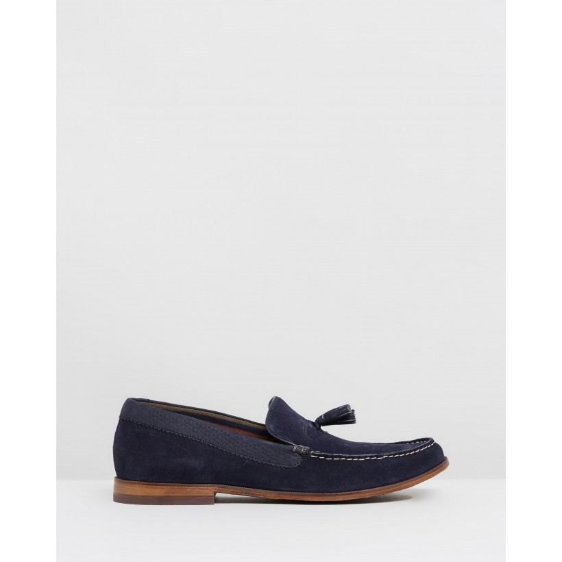 Dougge 2 Loafers Dark Blue Suede by Ted Baker