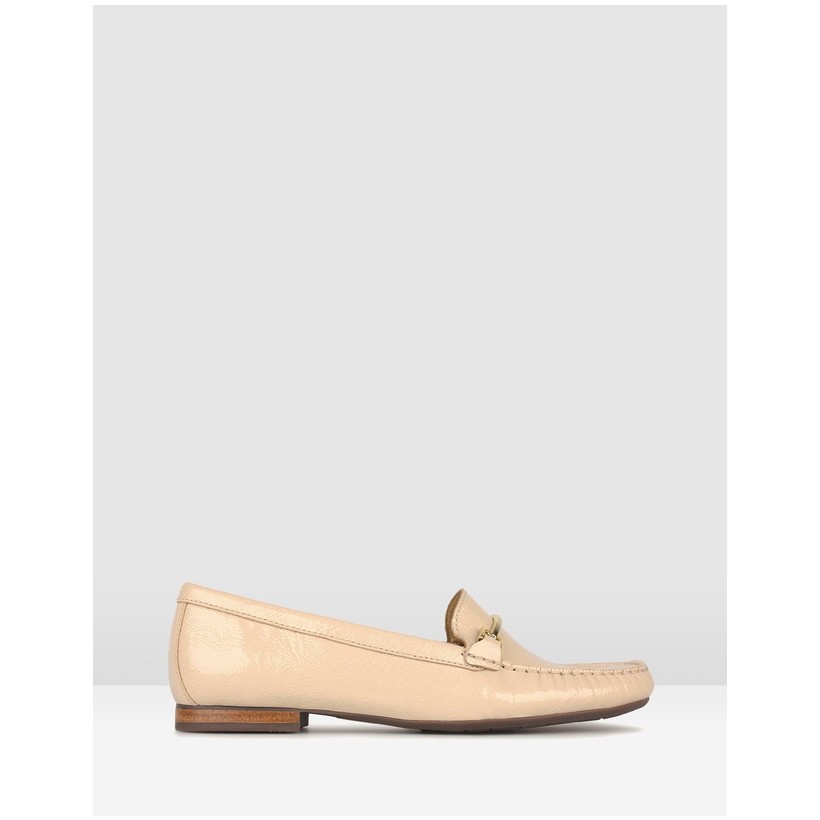 Dublin Gold Trim Loafers Nude by Airflex
