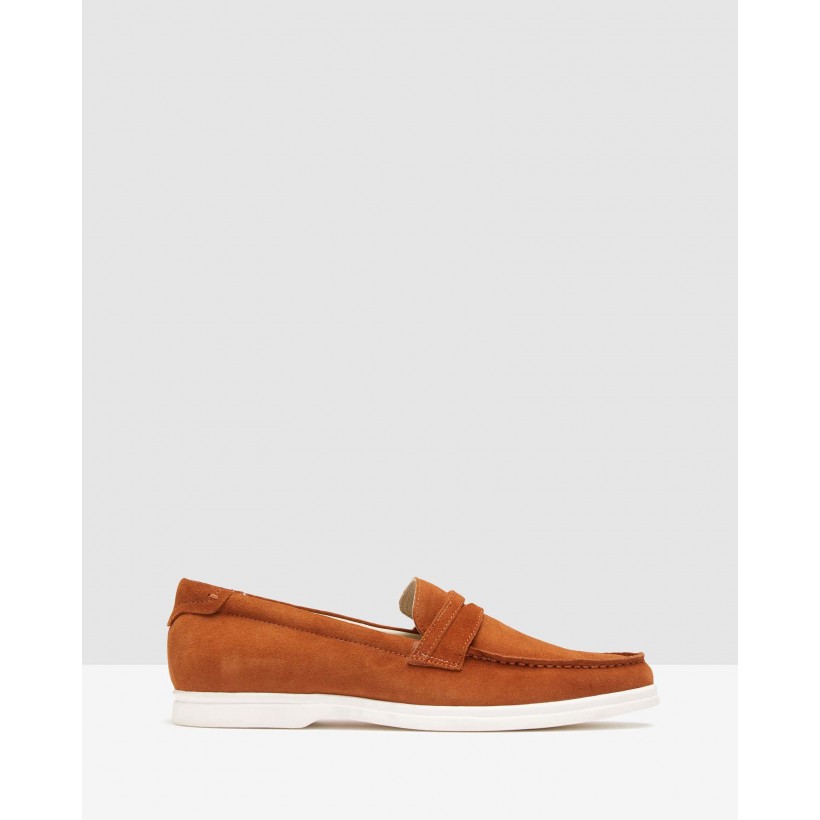 Duke Suede Loafers Tobacco by Oxford