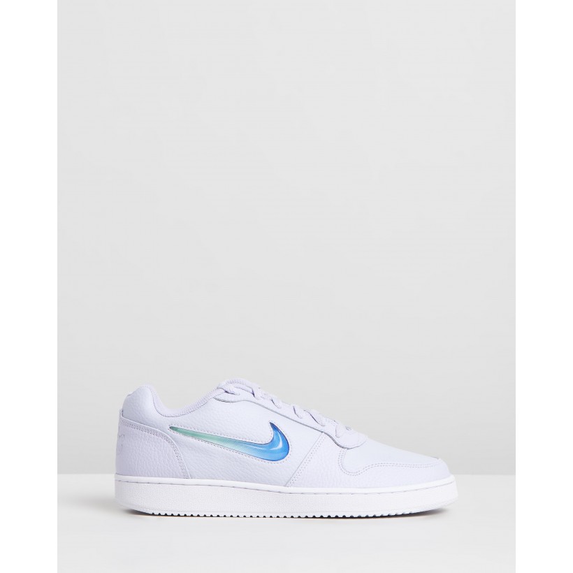 Ebernon Low Premium - Women's Oxygen, Teal & Tinted Sapphire by Nike