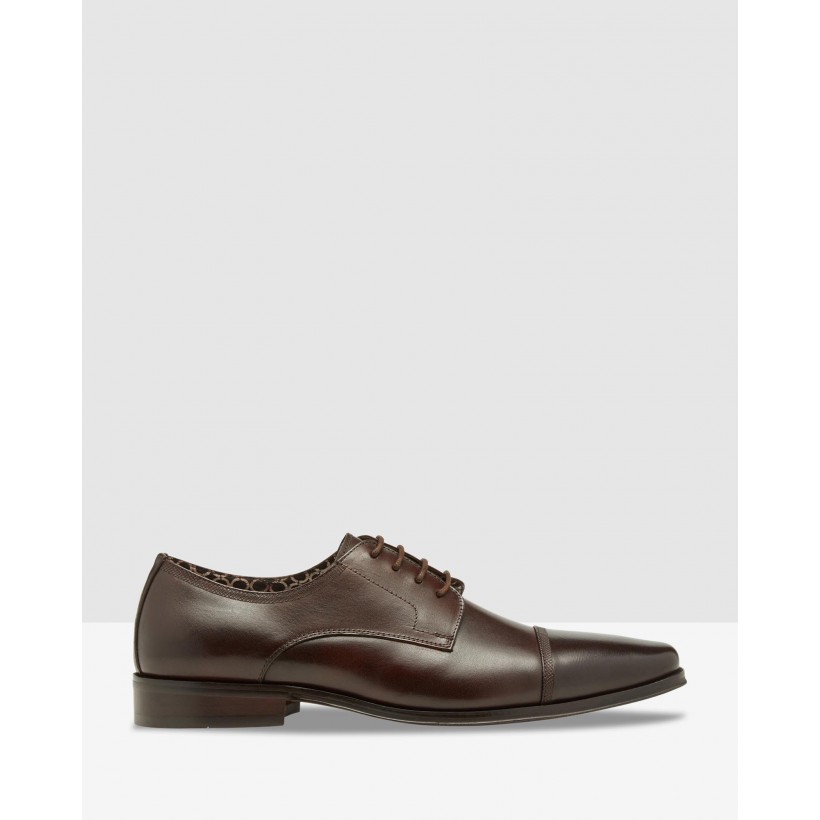 Eduoard Leather Oxford Shoes Dark Brown by Oxford