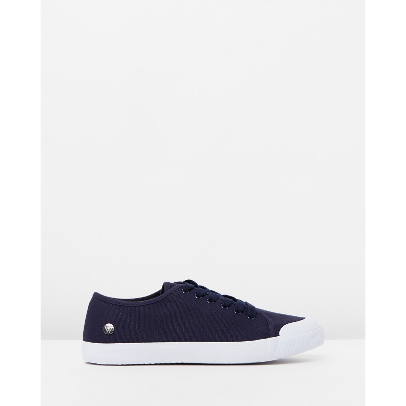 Empire Canvas Sneakers Navy by Walnut Melbourne