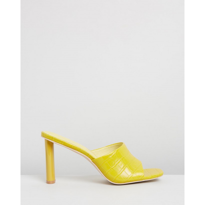 Exclusive - Candy Crush Mules Sorbet Yellow by Manning Cartell