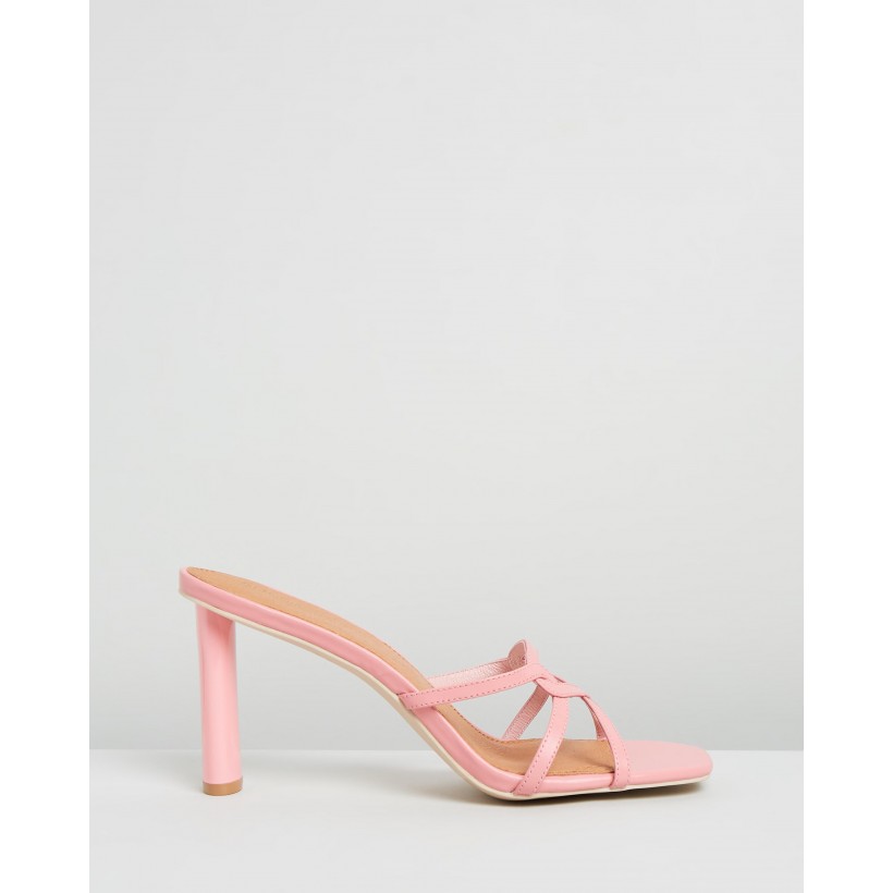 Exclusive - Well Connected Mules Pink by Manning Cartell