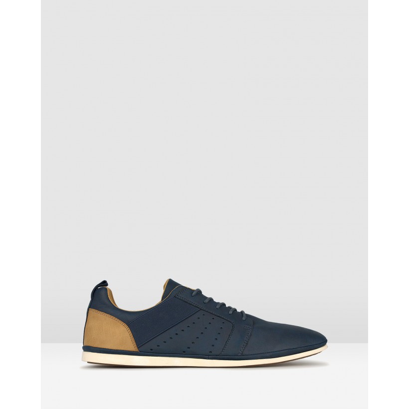 Falcon Lace Up Lifestyle Shoes Navy by Zu