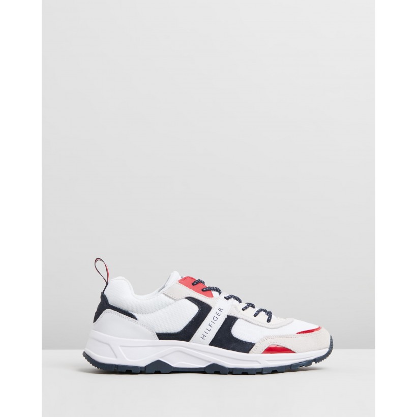 Fashion Mix Sneakers - Men's Red, White & Blue by Tommy Hilfiger