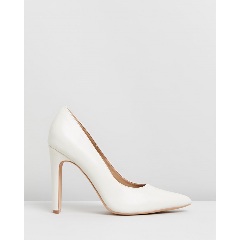 Felicia Heels Off-White Smooth by Spurr
