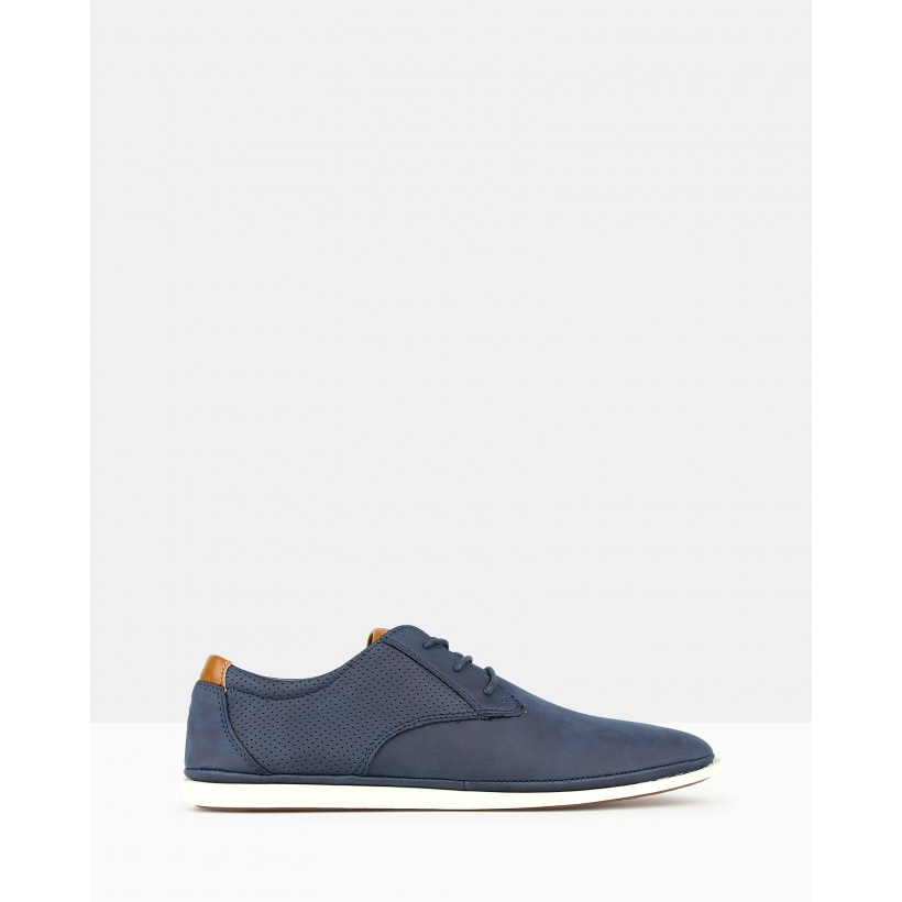 Focus Casual Lace Up Shoes Navy by Zu