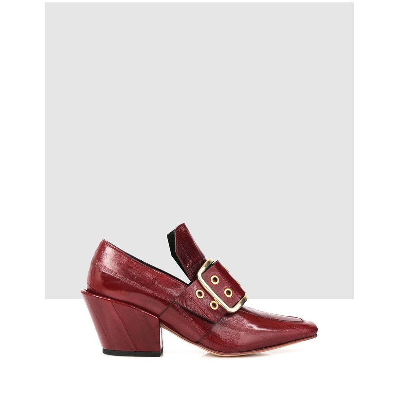 Frana Court Shoes Burgundy by Beau Coops
