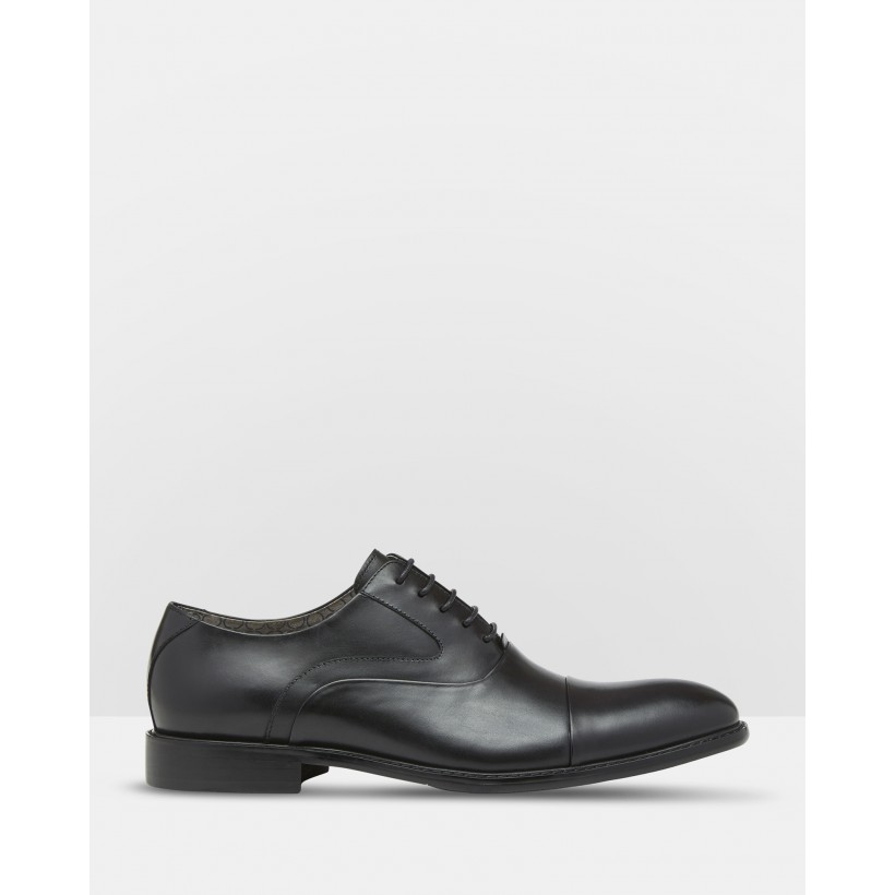 Frank Leather Oxford Shoes Black by Oxford