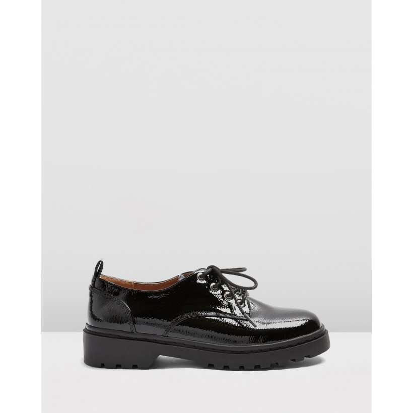 Furnace Patent Shoes Black by Topshop