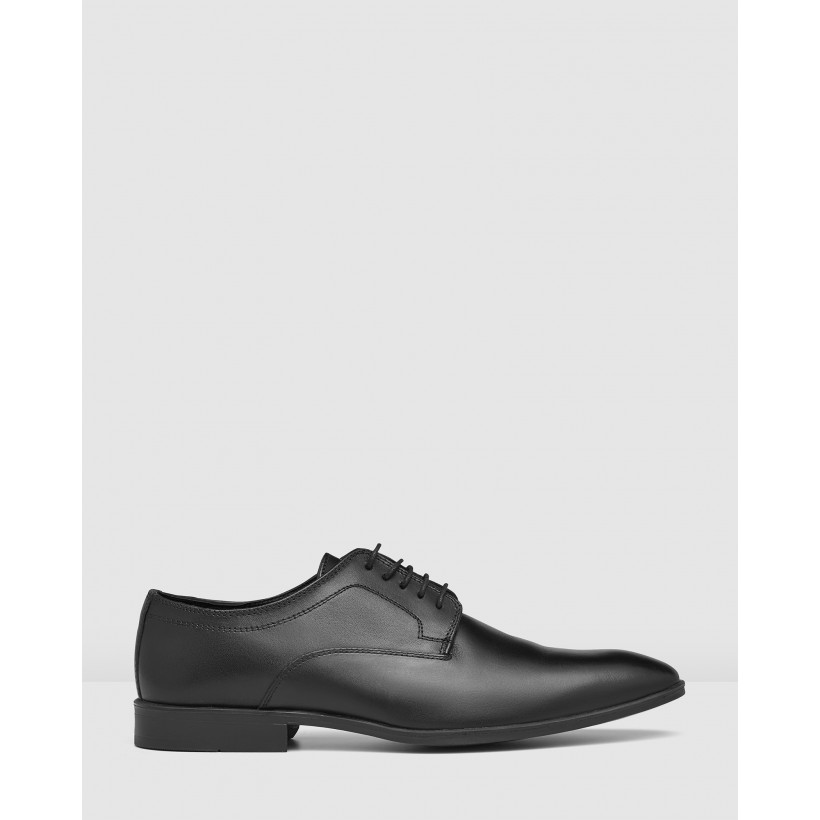 Gawn Lace Up Shoes Black by Aq By Aquila